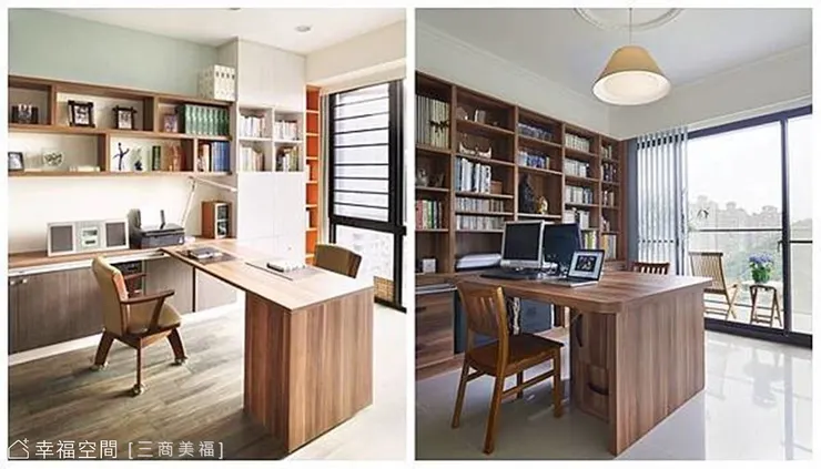 雙人聯合辦公的工作室書房配置參考