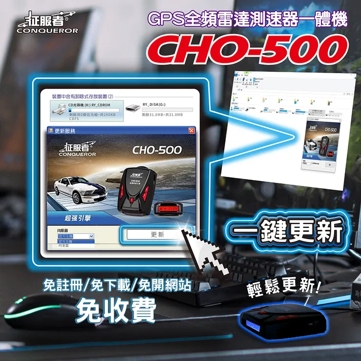 征服者 CHO-500 雷達測速器