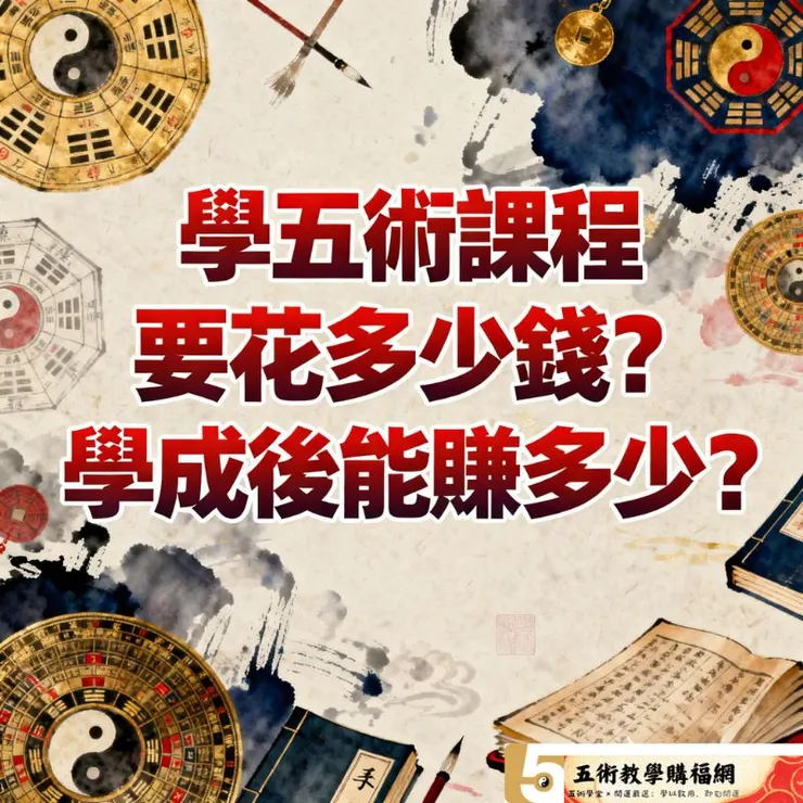 學五術課程要花多少錢？學成後能賺多少？