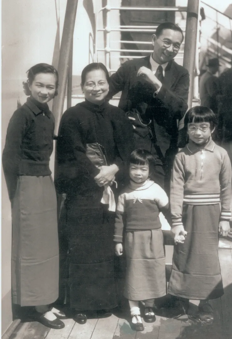 1936年，林語堂全家赴美