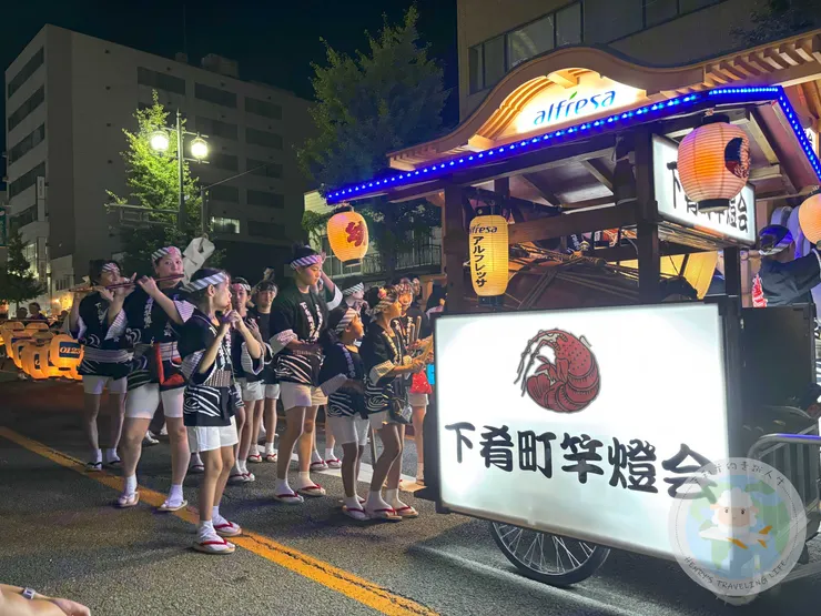 竿燈囃子的音樂絕對是襯托竿燈的重要角色