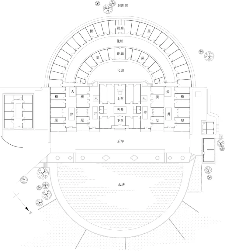 德馨堂平面（參考《贛粵民居》重繪）