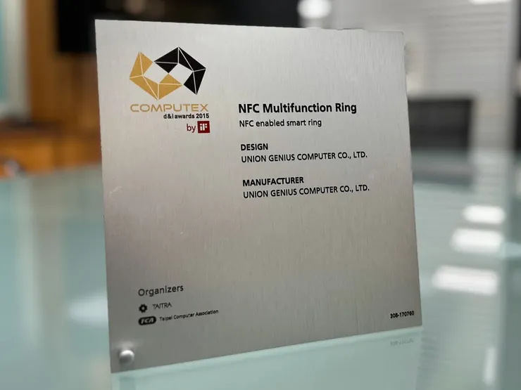 圖說：2015年創新設計獎，智慧指環獲得國際肯定。（圖／KEYDEX標竿創意）