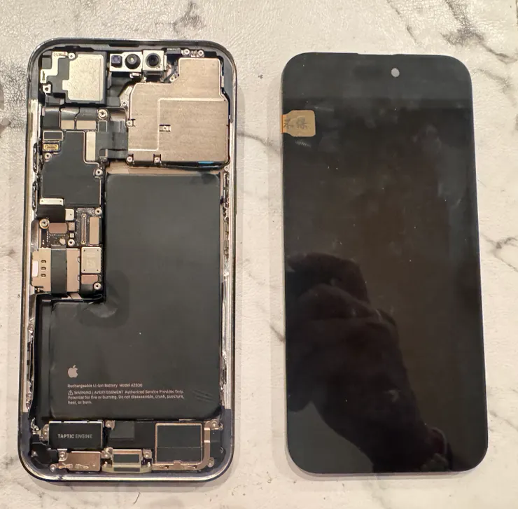 iPhone 14 pro更換螢幕+中框背蓋