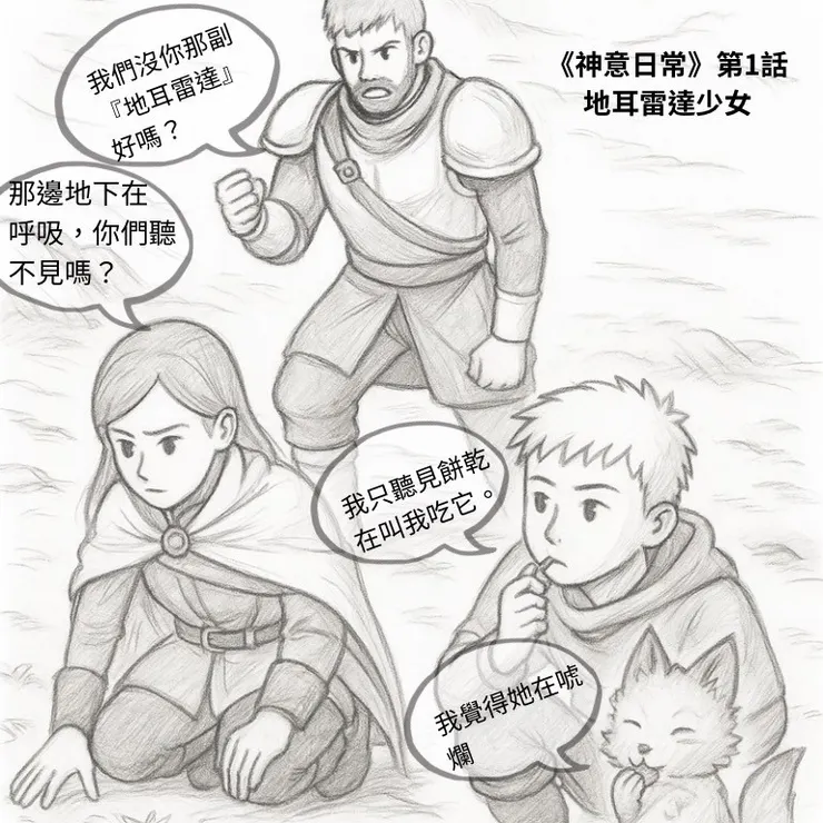 《神意日常》第1話 〈地耳雷達少女〉
