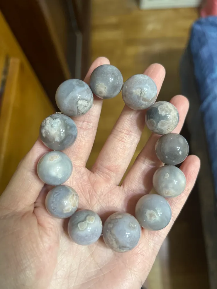 大卡的奶藍櫻花瑪瑙🌸有人跟我一樣喜歡櫻花嗎😆