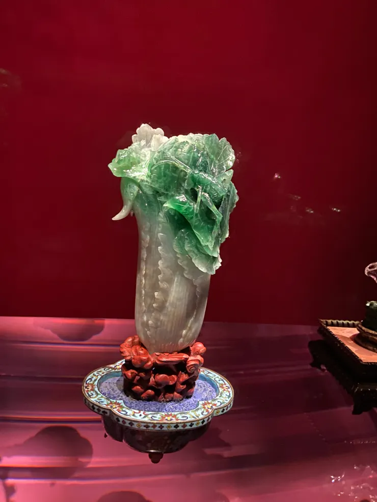 翠玉白菜本人出現了