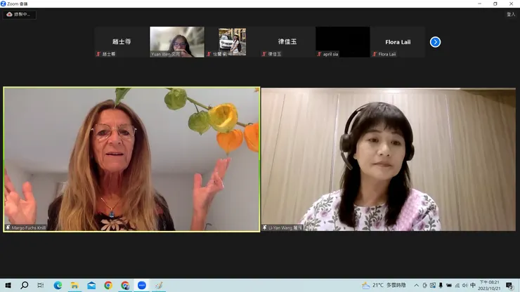 左：Margo  右：王麗雁（口譯）