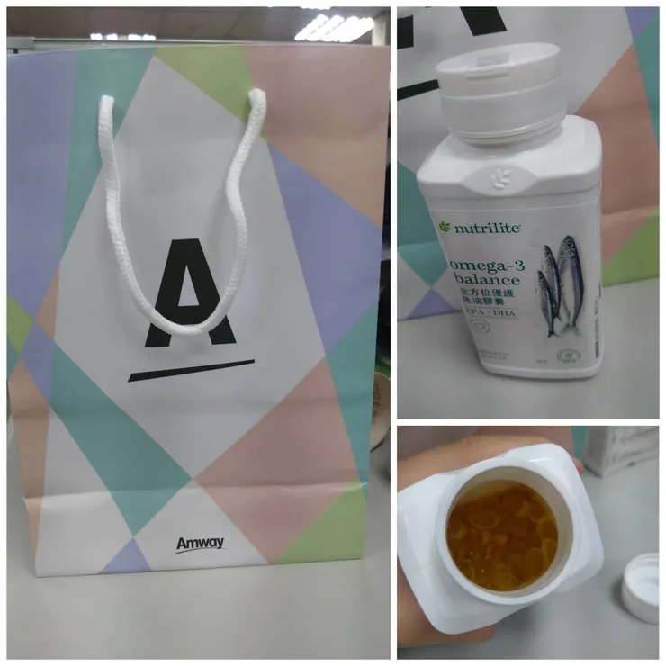 [左：安麗某某公司？][右：魚油]