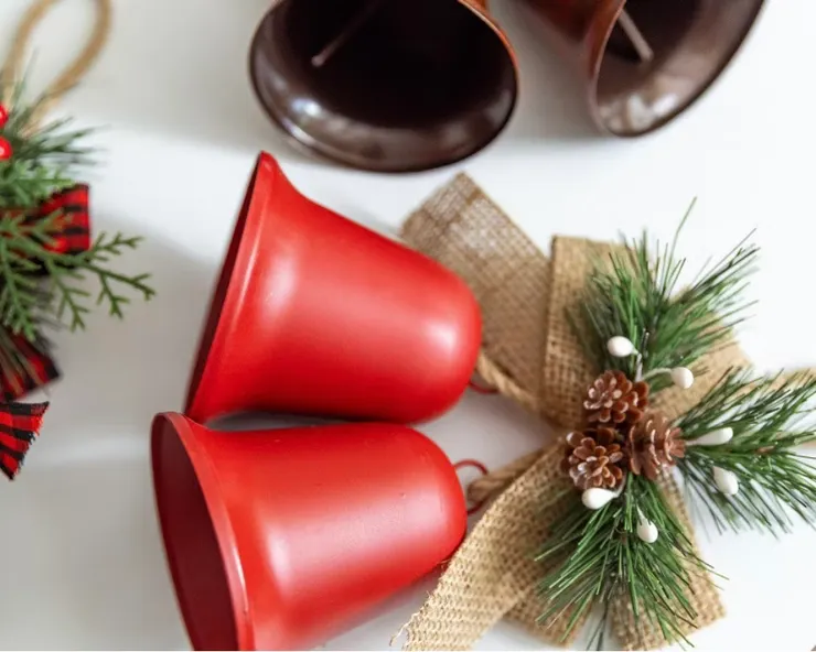 聖誕節復古蝴蝶結鈴鐺