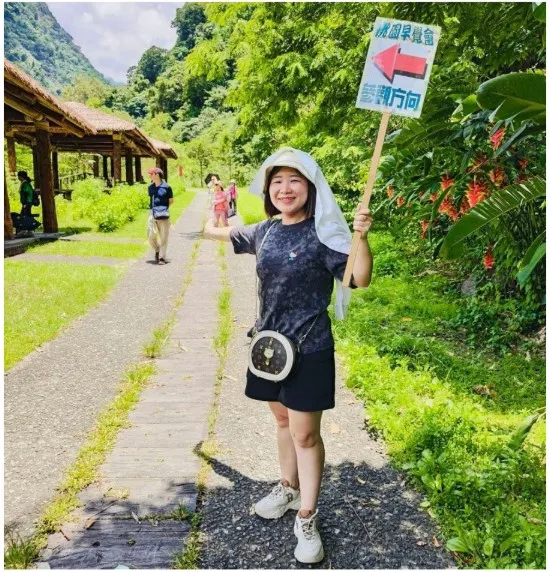 阿香參與爬山活動 圖/李氏香 提供