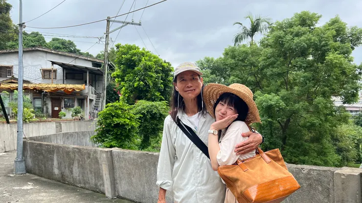 去寶藏巖國際藝術村探班朋友時巧遇藝術家前輩楊金池