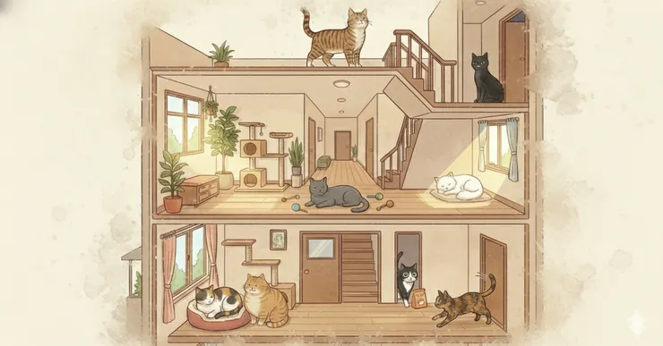 「八貓公寓」（早晨）：我們鄭重邀請到八隻貓貓來擔當八種力學，猜猜誰扮演哪種力態？