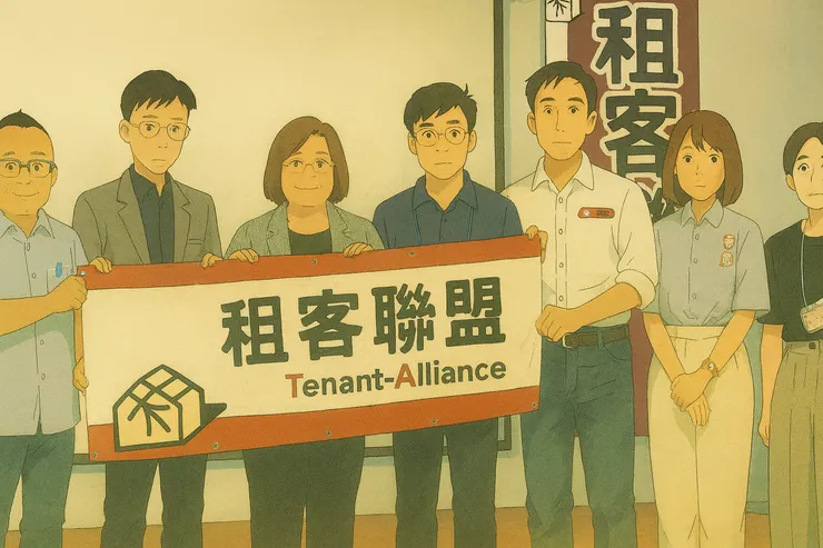 租客聯盟盼改善租屋環境，民間團體直言，整體租屋市場在高房價的推動下，嚴重向房東傾斜，面對台灣這樣的租屋環境，一個全數由租屋族組成的聯盟。