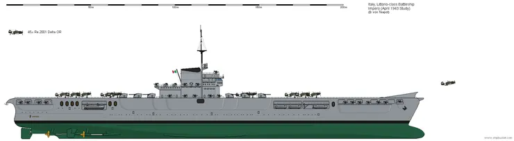 帝國號航母復原設計圖之一