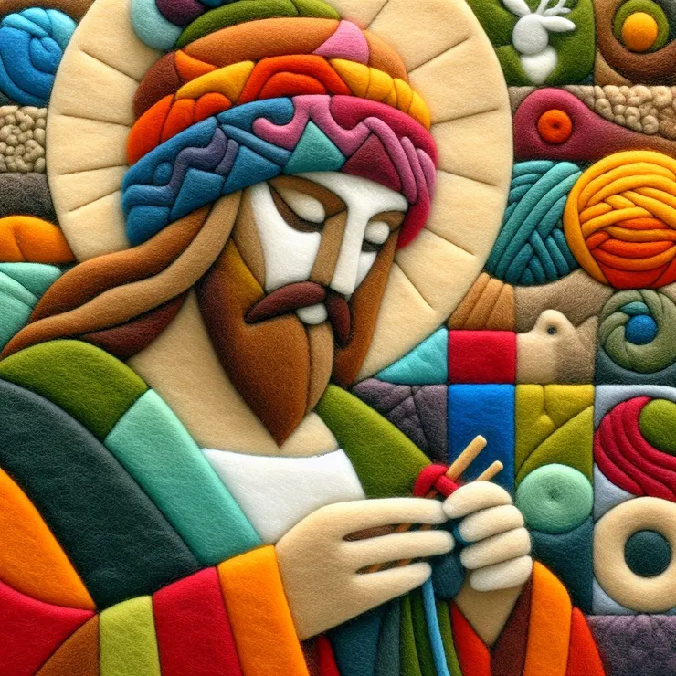 天泠了，讓耶稣幫你織毛衣。（Bing+新新的魔法指令）