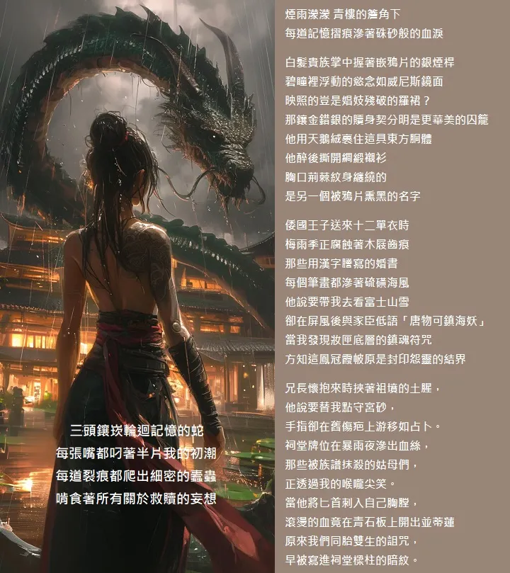 鑲崁輪迴記憶的蛇   救贖的妄想