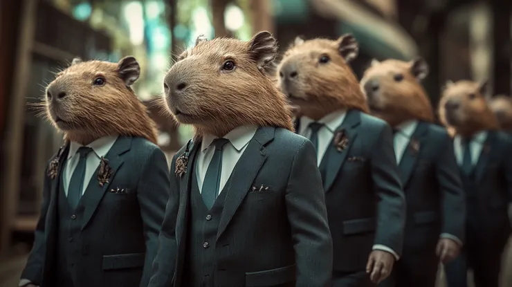 原來水豚君的世界也有斧頭幫