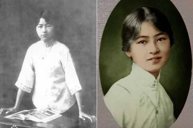 林徽因，AI修復照片，resource from Baidu