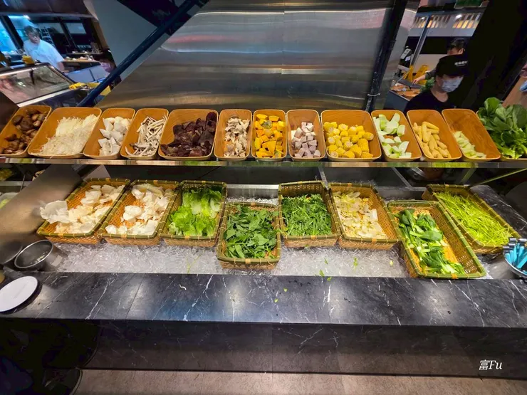 蔬食選擇也不少,新鮮不老。