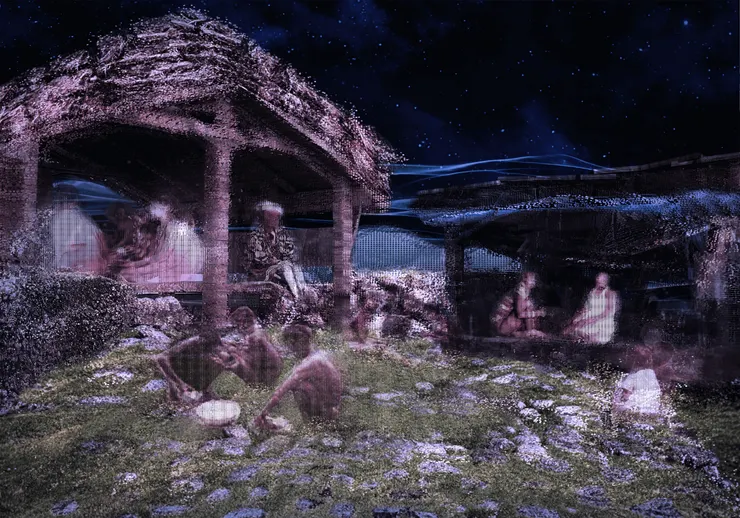 《黑色的翅膀》融合動畫及紀錄片片段。(圖片來源:https://www.kff.tw/film/content/4596)