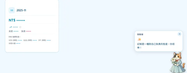 鼓勵貓也會在旁邊鼓勵你