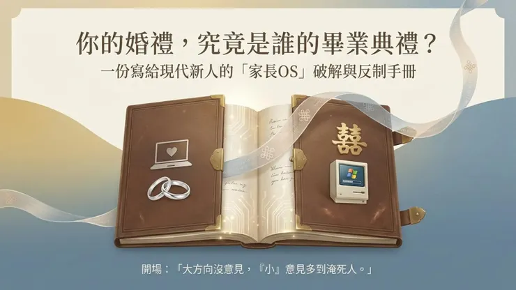 你的婚禮是誰的畢業典禮？教你讓長輩笑著閉嘴的婚禮談判學