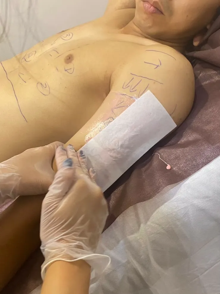 台南熱臘除毛教學【指愛美麗rica男士熱臘除毛課程】型男老師