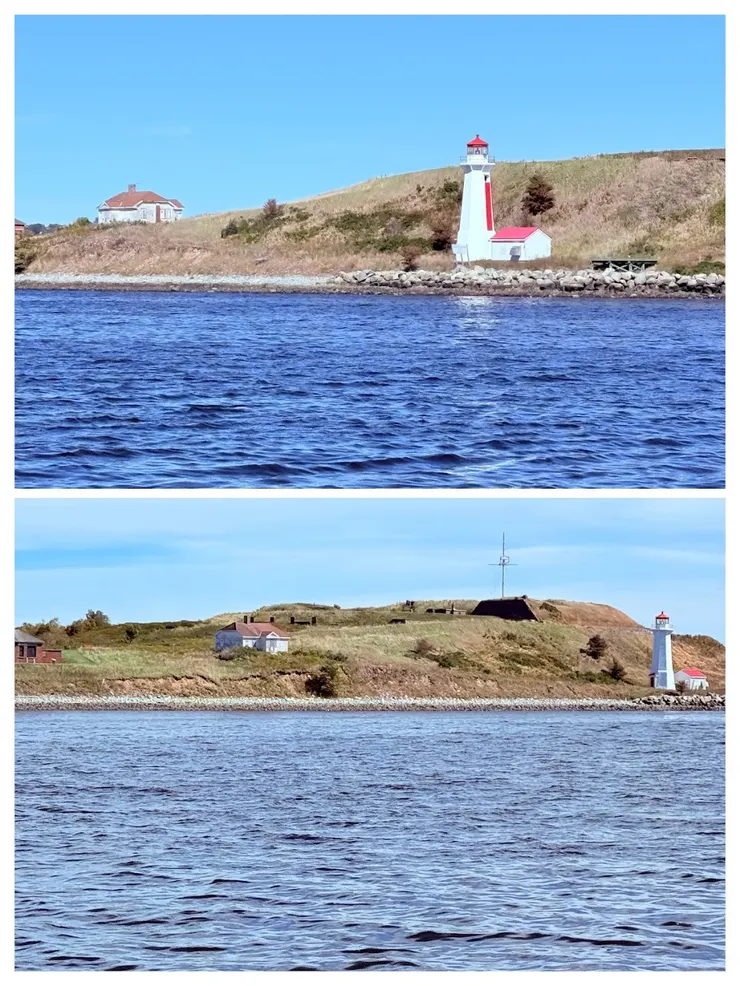 喬治島上建有夏洛特堡，在不同時期曾是防禦要塞、戰俘營。