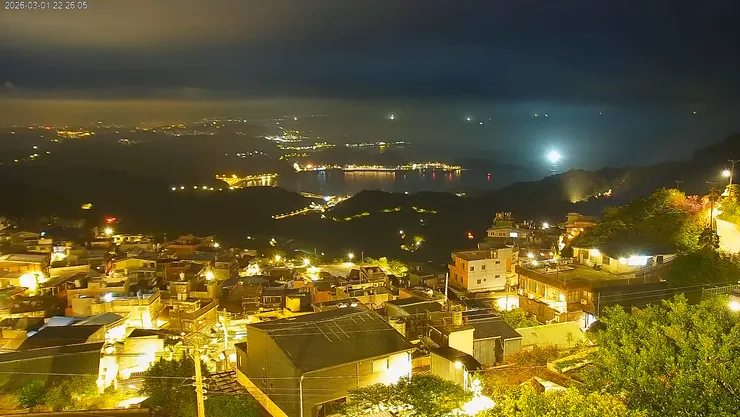 九份開成殿的即時影像，是相當方便好用的工具。