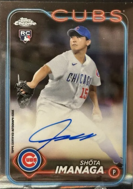 2024 Topps Chrome SHOTA IMANAGA ROOKIE AUTO