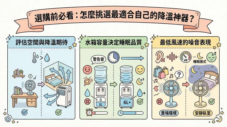 選購前必看：怎麼挑選最適合自己的降溫神器？