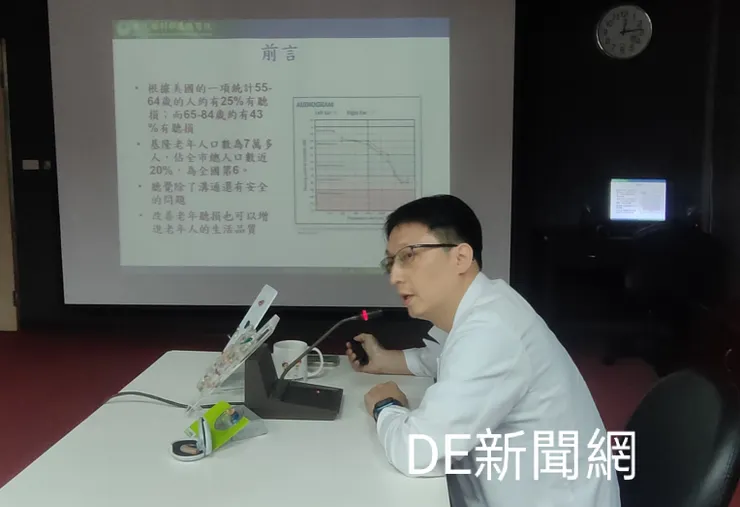 衛褔部立基隆醫院耳鼻喉科主任邱柏翰。(記者曾金萬拍攝)