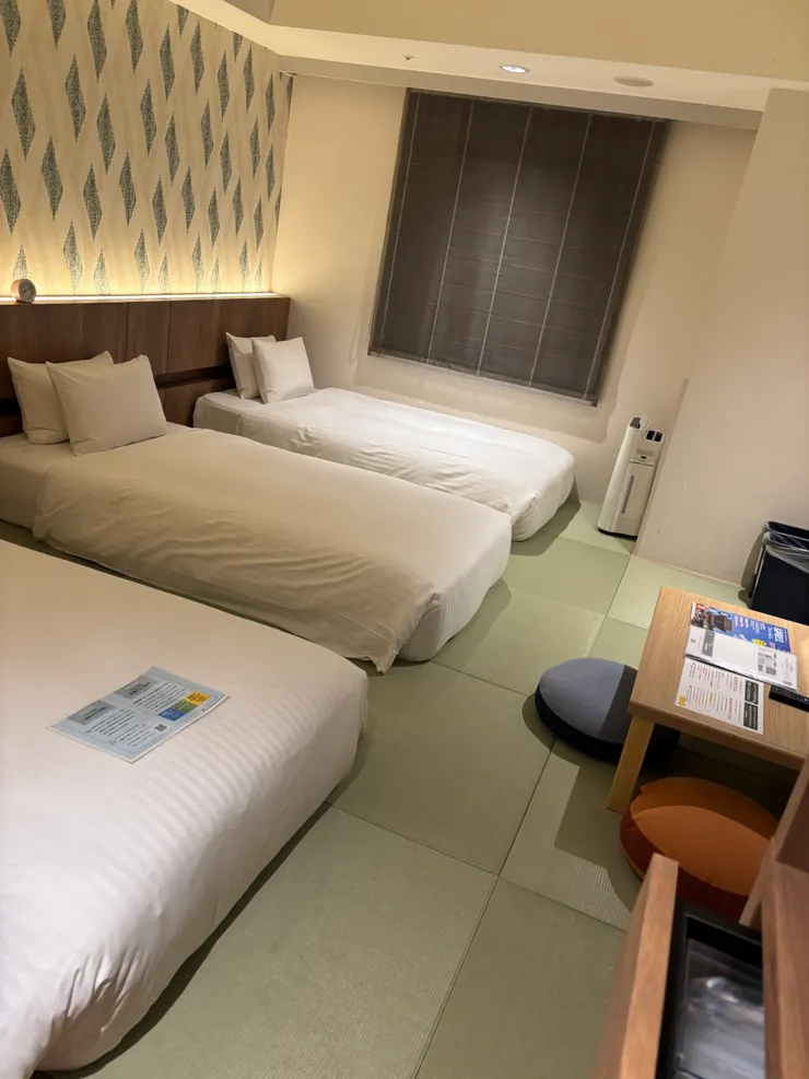 小巧舒適的和式房間。