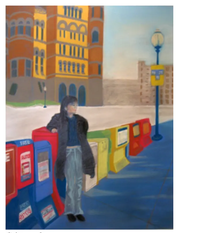 圖 YHCC@Pastels on Balboa blue paper 65x48cm