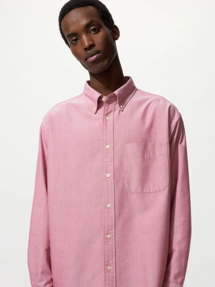 ▲480802 男裝牛津寬版襯衫(長袖)#13 NT$990 1003-1009期間限定價格 NT$790