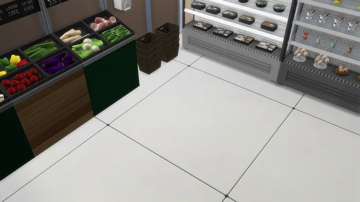 因為牆身已經用了啡色，所以地板選了白色，應該是很常見的物料。