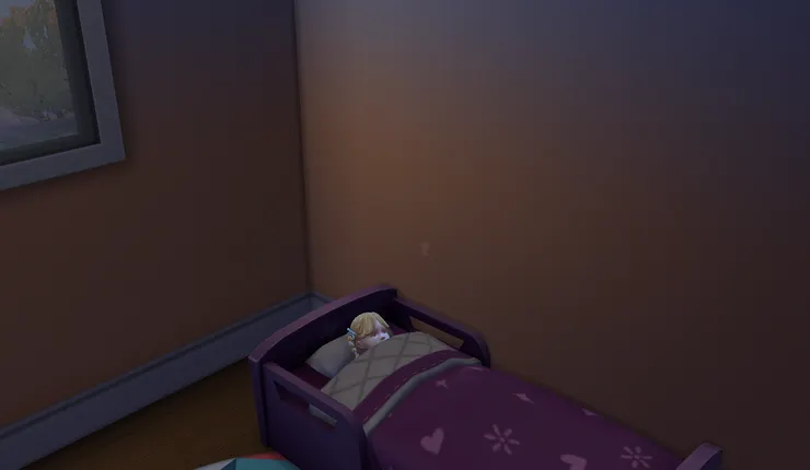 自己睡覺好棒...