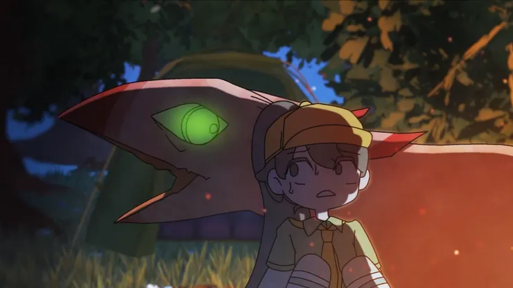 《山神》動畫截圖,憤怒的山神