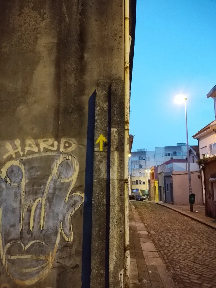 沿路都會看到朝聖之路的箭頭