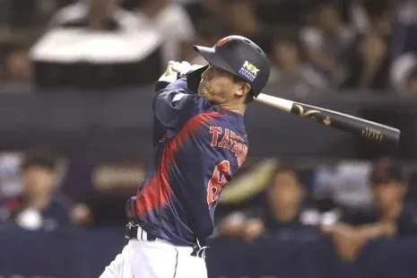 看樣子辰己涼介真的好想好想贏台灣,歡迎改練指叉球