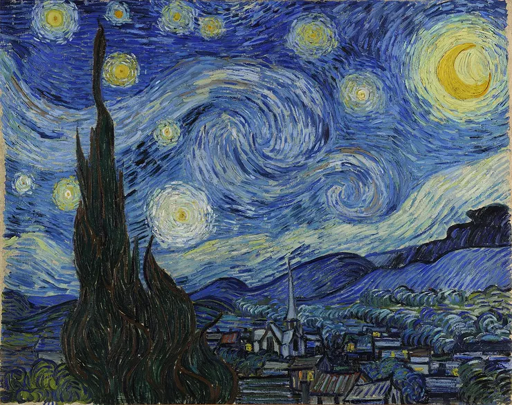 梵谷作品「星夜」