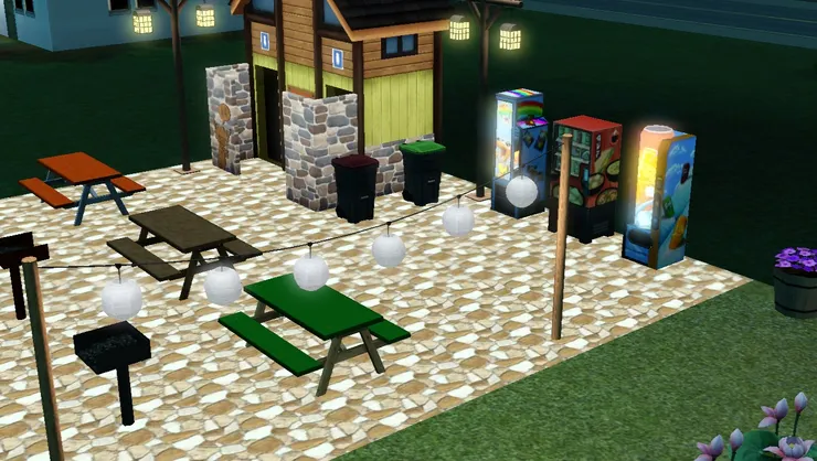 有人的地方自然多些燈光。