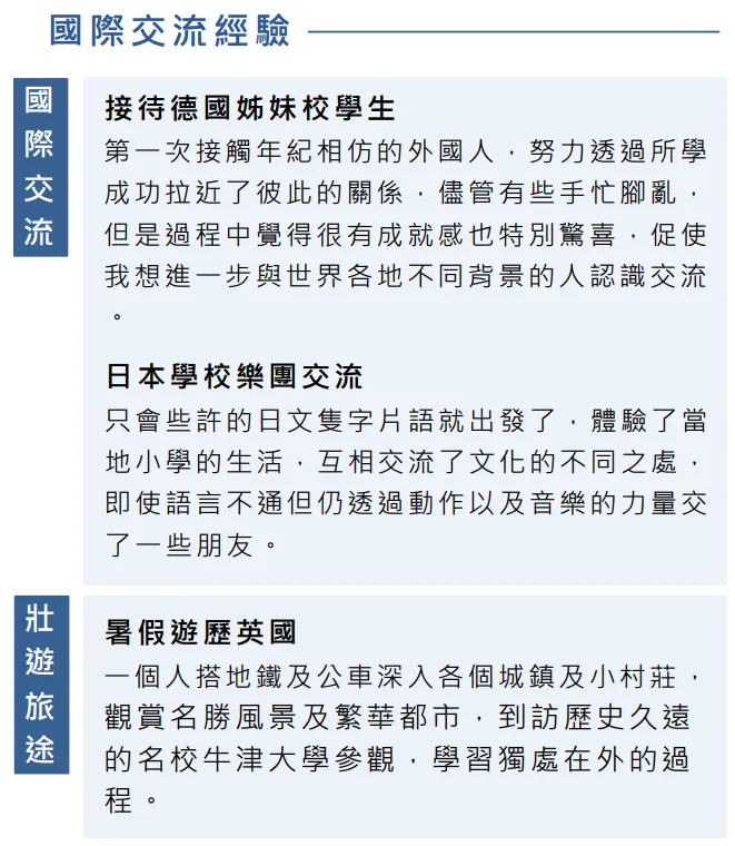 二、國際交流經驗