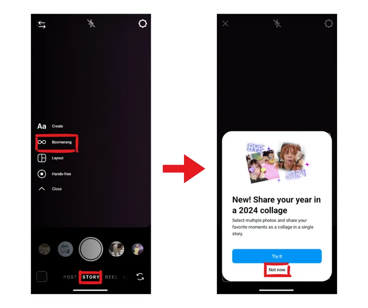 對於很常使用 IG 的人大部分都可以很直覺完成上面的流程，但對剛接觸的使用者，介面文案就是使用者的救命稻草。