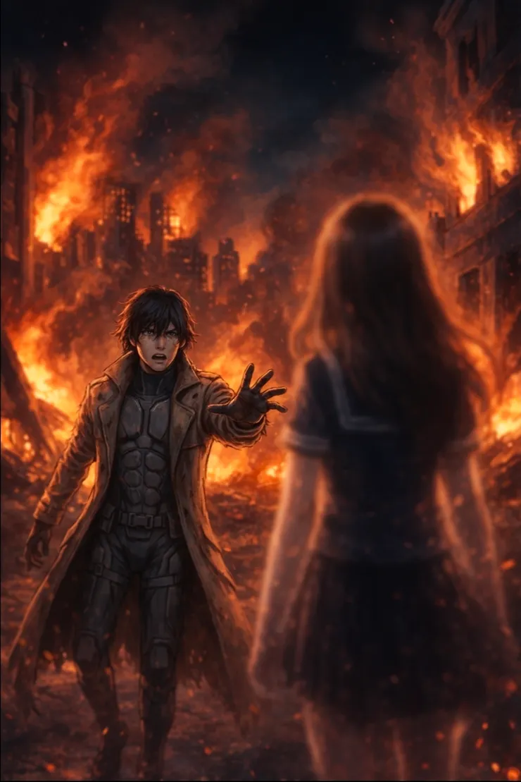 陽翔伸出的手停在半空中，充滿了「遺忘」與「失去」的無力感。