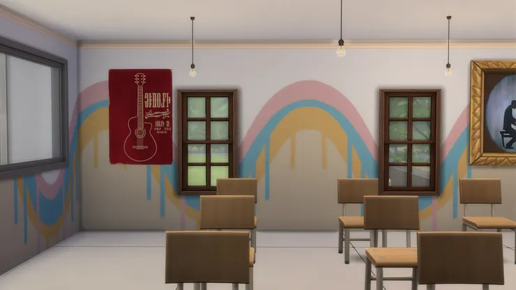 很有動感的音樂室！音樂本來便是流動的力量。