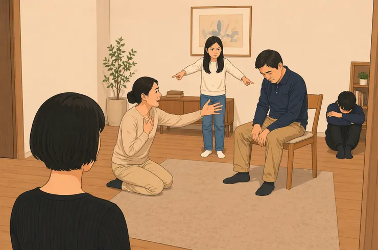 家庭雕塑示意圖