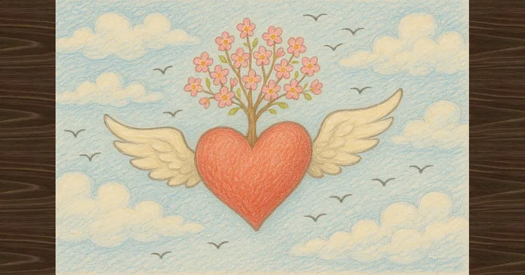 ChatGPT 生成圖：〈帶著愛離開〉