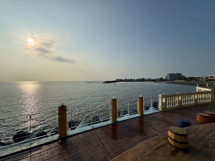 適合黃昏時分來，海景很值得